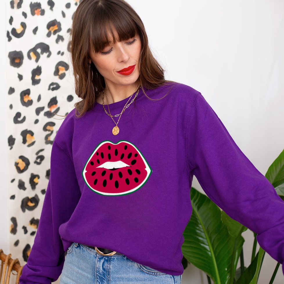 Sweat Violet Watermelon Lips