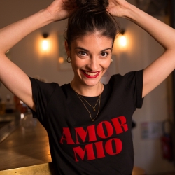 T-Shirt "Amor Mio" noir