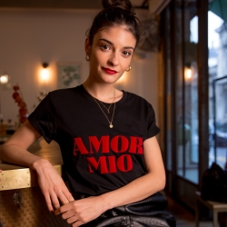 T-Shirt "Amor Mio" Black