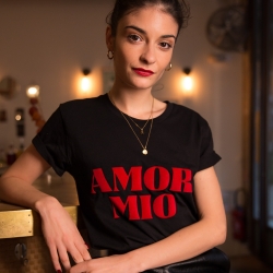 T-Shirt "Amor Mio" noir