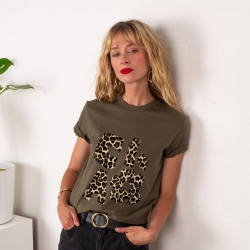 T-shirt Ciao Fiore Léopard