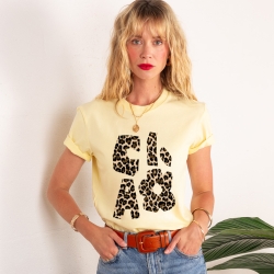 T-shirt Ciao Fiore Léopard