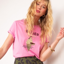 T-shirt Rose Astro Glace