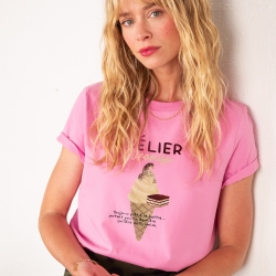 T-shirt Rose Astro Glace