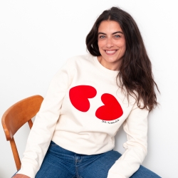 Sweat Crème Les Aimants by LesFutiles