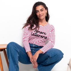 Marinière ML Rouge Amore Letterario by LesFutiles