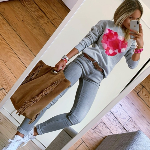 Sweat Gris Edgar by LesFutiles collection AMORE LETTERARIO