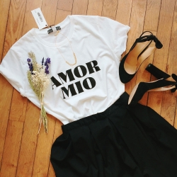 T-shirt Amor Mio blanc