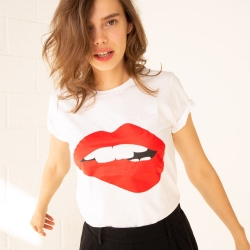 T-shirt Martina imprimé blanc