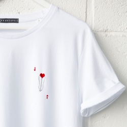 T-shirt blanc Dame de Coeur