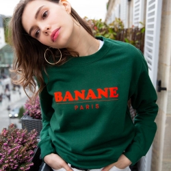 Sweat Banane Paris fluo