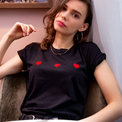 T-shirt Celine Loves noir