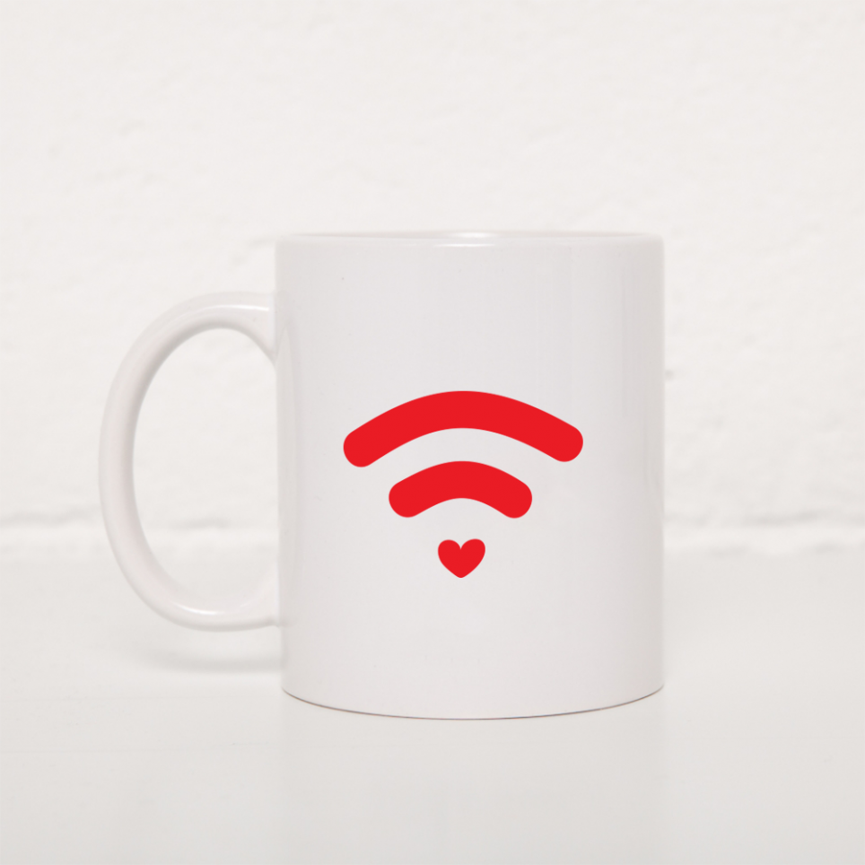 Tasse Wifi Rouge