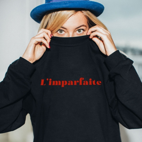 Sweat Noir L'imparfaite