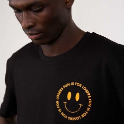 T-Shirt Fun is for losers Smile Noir Homme