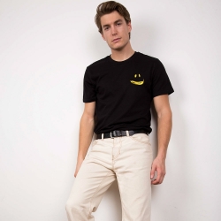 T-Shirt Banane Smile Blanc Homme