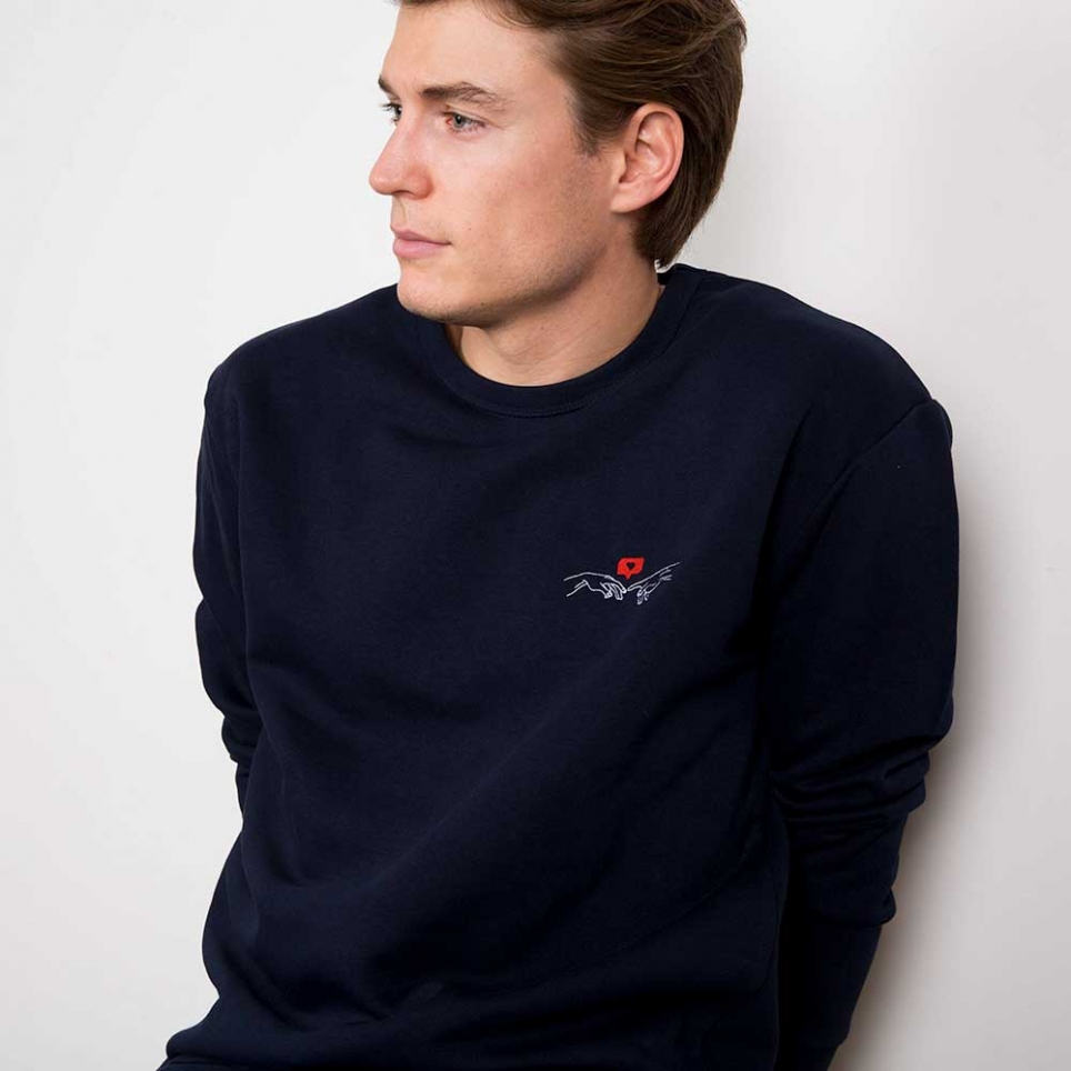 Sweat bleu Adamo homme
