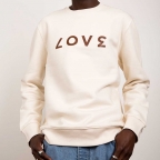 Cream Sweatshirt Love