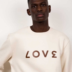 Cream Sweatshirt Love