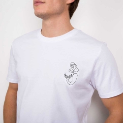 T-Shirt Sirene Blanc Homme