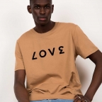 T-Shirt Love Marron Homme