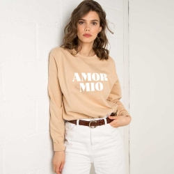 Sweatshirt Amor Mio Nude