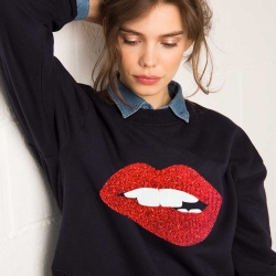 Sweat Red Glitter Martina Bleu Sweat Red Glitter Martina Bleu