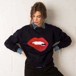 Sweat Red Glitter Martina Bleu Sweat Red Glitter Martina Bleu