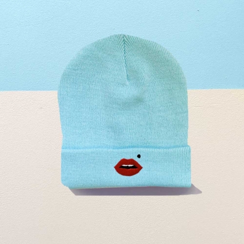 Blue Turquoise Beanie Cindy