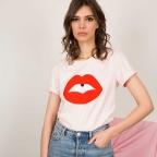 T-Shirt Bouche Vanessa Rose