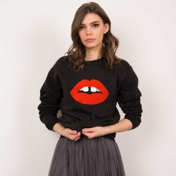 Sweat Bouche Vanessa Noir