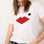 T-Shirt Bouche Célia Blanc