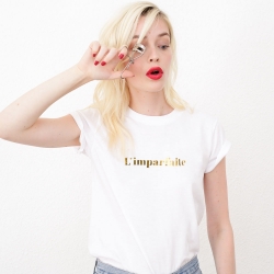 T-shirt Imparfaite Gold Blanc