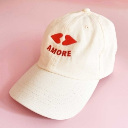 Casquette Bouche Coeur Beige