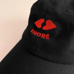 Casquette Bouche Coeur Noir