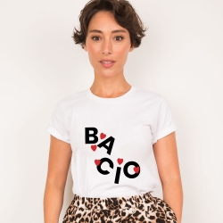 T-Shirt Bacio Blanc