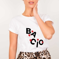 T-Shirt Bacio Blanc