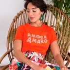 T-Shirt Amore Amaro Orange