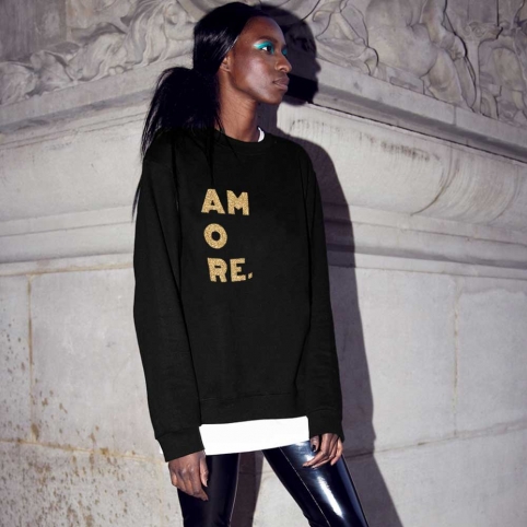 Sweat Noir Amore Gold