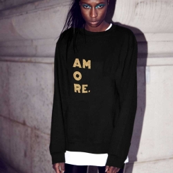 Sweatshirt Amore Gold Black