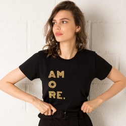 T-Shirt Amore Gold Black