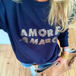 Sweat Amore Amaro Bleu by LesFutiles