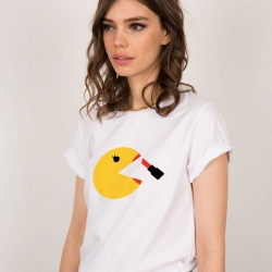 T-shirt Game Lover Blanc