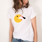 White T-shirt Pacwoman