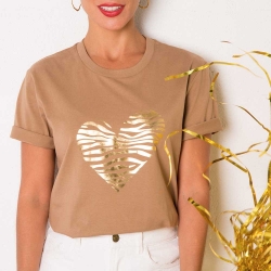 Camel T-Shirt Zebra Heart