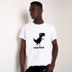 White T-Shirt T-Rex