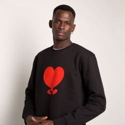 Sweat Coeur Riccardo Bleu Homme