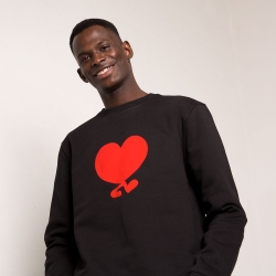 Sweat Coeur Riccardo Bleu Homme