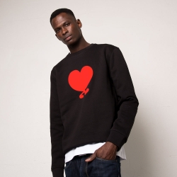 Sweat Coeur Riccardo Bleu Homme