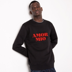 Sweat Noir Amor Mio Homme HOMME Faubourg54